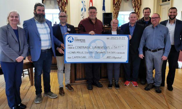 MRC d’Argenteuil contributes to Centraide campaign