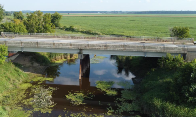 Detour due to bridge work near Bourget