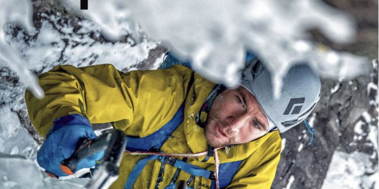 Physiotherapist Patrick Lalonde appears on the front cover of USA based “Alpinist 84”