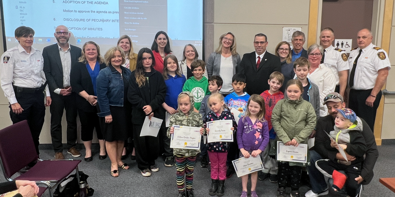 Student recognized for bravery in bus collision