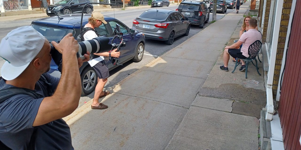 Photo shoot for Ontario tourism in Vankleek Hill