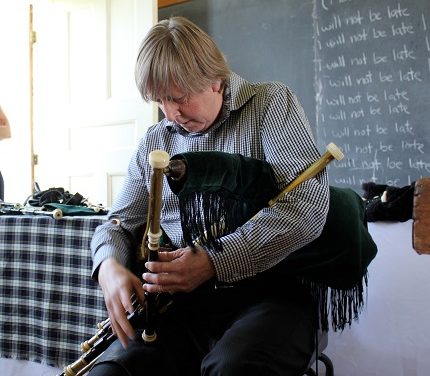 Piping history presentation at Glengarry Pioneer Museum