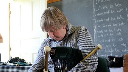 Piping history presentation at Glengarry Pioneer Museum